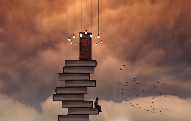 magic4walls - book stack &amp; door